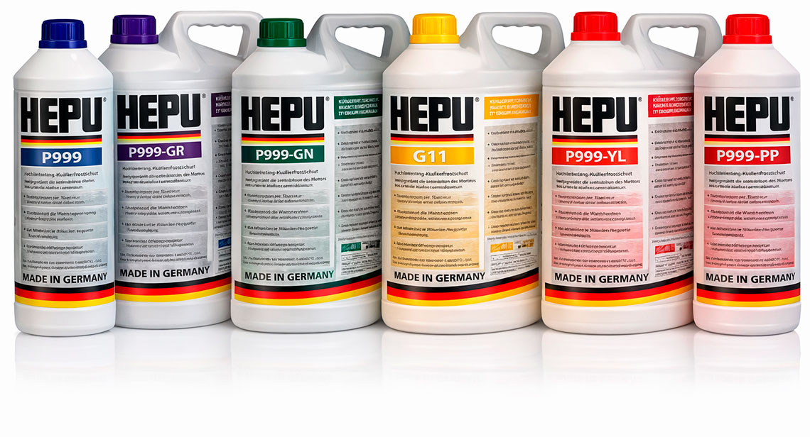 Каталог антифризів Hepu