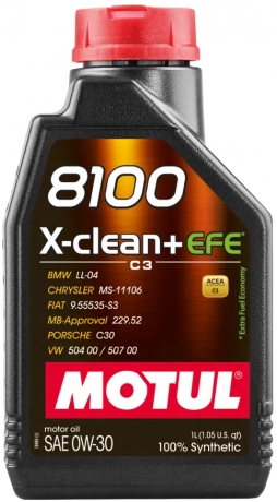Motul 8100 X-clean+ EFE 0W-30