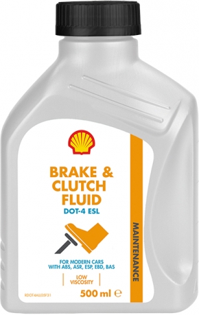 Shell Brake and Clutch Fluid DOT4 ESL