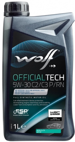 Wolf OfficialTech 5W-30 C2/C3 P/RN