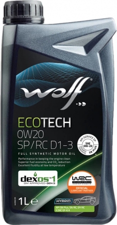 Wolf Ecotech 0W-20 SP/RC D1-3
