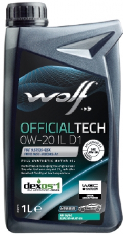 Wolf OfficialTech 0W-20 IL D1