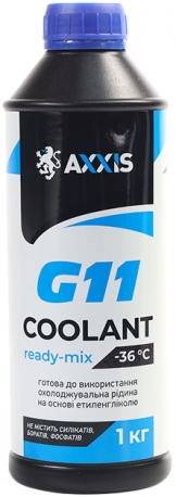 Axxis Blue G11 Coolant Ready-Mix -36°C