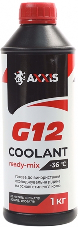 Axxis Red G12 Coolant Ready-Mix -36°C