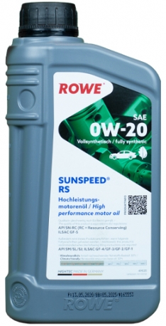 Rowe Sunspeed RS SAE 0W-20