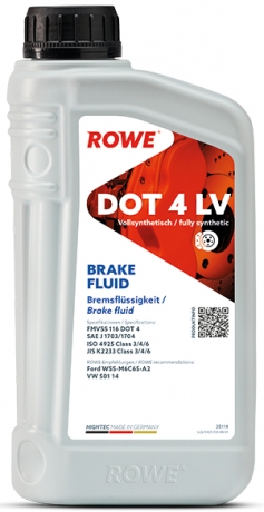 Rowe Hightec Brake Fluid DOT 4 LV